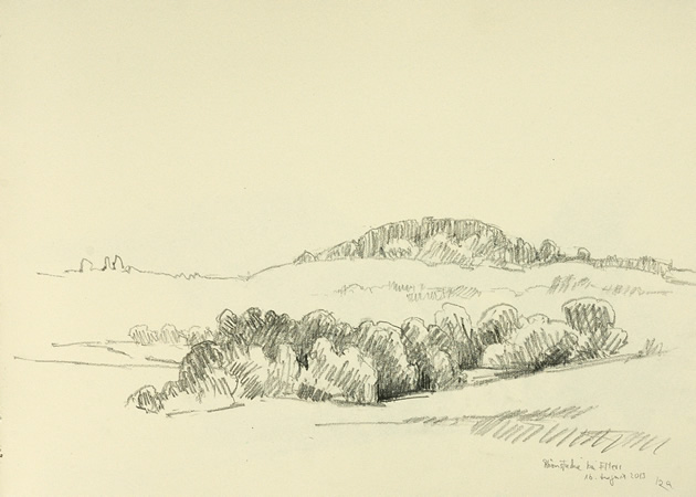 Rhönstudie bei Elters, Bleistift, 2013